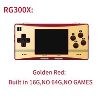 휴대용 미니 고전 게임기 레트로 오락기 Anbernic RG300X Handled Game Console 3.0 인치 포켓 게임 플레이어 64G 5000 내장 HDMI-Kid Gi, 중국_빨간색 16G NO 게임 | 가방 HD 포함