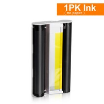 6 인치 잉크 카트리지 및 인화지 호환 CP1300 광택 종이 KP-108IN 캐논 Selphy CP1200 CP1500 CP910 900 사진 프린터, 1 ink (no paper)