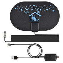공청안테나 디지털tv안테나 tv안테나 (에서 선박 us) DVB-T2 HD 4K 디지털 TV 안테나 hdmi 신호 증폭기 hdt, 01 with amplifier