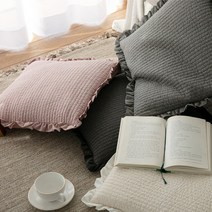 국내생산 30수 광목 피그먼트 누빔방석(솜포함), 인디핑크