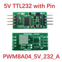 3Ch 1Hz-20kHz 듀티 사이클 주파수 조정 가능 PWM 구형파 펄스 발생기 UART RS232 RS485 버스 Modbus 전원, 02 TTL232 5V 1Hz-20kHz