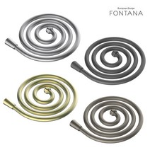 [폰타나] PVC 물떄방지 샤워기호수 723101 크롬 블랙 골드 니켈 샤워호수 교체 꼬임방지, 1. 크롬