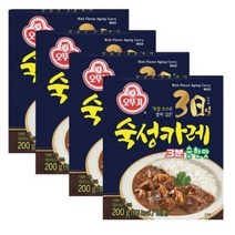 오뚜기 3일 숙성카레 3분 순한맛, 200g, 4개
