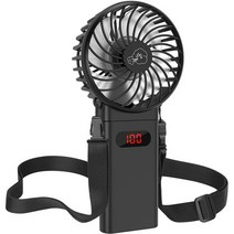 일본직발송 2. 【손잡이목걸이 겸용】TAECCL 선풍기 소형 소형 초미니 선풍기 USB 충전식 접이식 가전지, One Size, One Color