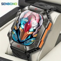 SENBONO 스마트 스포츠 시계 블루투스 남성