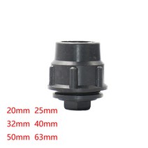 농약 호스 농업용 점적 관수 202532405063mm pvc pe 튜브 수돗물 분배기 티 팔꿈치 끝 플러그 플라스틱 빠른 밸브 정원 농업 관개, 40mm, 엔드 플러그