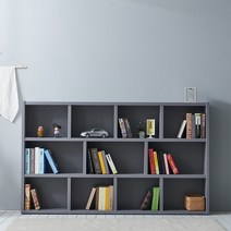 동서가구 피츠 댄디 2000 3단 와이드 오픈 책장, 그레이