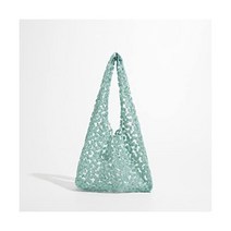 기저귀 가방 ZCMEB 호로우 아웃 시크한 토트 여름 꽃 디자인 여성 숄더백 대용량 쇼핑객 핸드백 Color C Size 2639cm, 26*39cm, d