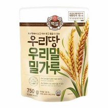 [만능]백설 우리밀 밀가루 (수제비 제빵재료) 명절 설날 제사 간단요리 맛나는 한끼 CJ 가을 식재료 750g, 3개