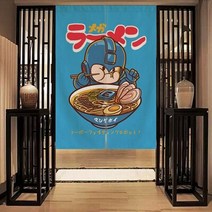 인테리어 액자 그림 일본식 린넨 패브릭 커튼 주방 레스토랑 창 벽 호텔 펍 커튼 소품, 빨간색, 80x130cm