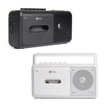 아남 포터블 라디오 카세트 MP3파일 재생 건전지 겸용, 화이트