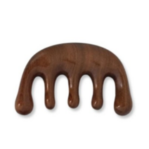 시감마켓 나무로 우드 머리 얼굴 승모근 림프 두피 괄사 마사지빗 지압, 괄사 라운드형, 1개