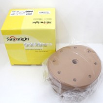 태양연마 원형사포 6인치9홀 (종이- P400)(100개입)