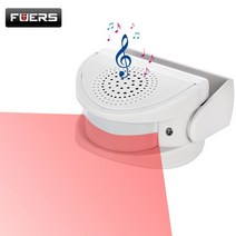 FUERS-무선 게스트 환영 차임 알람 도어 벨 PIR 모션 센서 상점 출입 회사 보안 보호 초인종, 한개옵션0