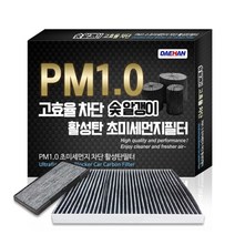 대한 PM1.0 활성탄 초미세먼지 에어컨필터 KC, 103, 1개
