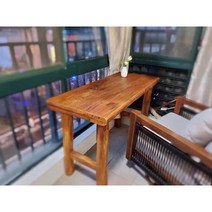 고재 테이블 느릅나무 고제 거실 업소용 사각 가구 카페 식탁 상판 나무 우드 원목, 조립하다., 스탠드 구조, 120*55*70cm 오리지널 에코 라운드 테이블