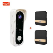 Mini 2.0MP Tuya APP Doorbell Camera WIFI Security CCTV Wireless 1080P Smart Home Video Intercom IR N, 06 V20S-W-2in