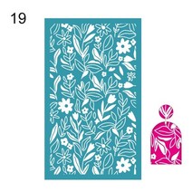 도자기공예 만들기 도구 물레 DIY폴리머 클레이 도구 실크 스크린 스텐실 도자기 용 점토에 크리스마스 인, 15 style 19