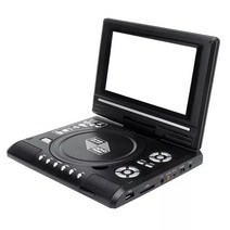 DVD플레이어 에듀플레이어 비디오플레이어 9.8 인치 휴대용 홈 자동차 dvd vcd cd 게임 tv usb 라디오 어댑터 지원 fm 라디오 수신-eu 플러그, 검은색