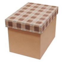 이케이박스 수납정리함, 플라워체크 무단추 정리함 4개입