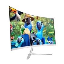 커브드모니터 게이밍 와이드 서브 가성비 모니터DSK-24 인치 곡선 LD 모니터 게임 경쟁 24 27 d 컴퓨터 디, 01 silver white-24