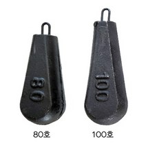 21C낚시 고리추 물방울형 봉돌 선상낚시 우럭 120호