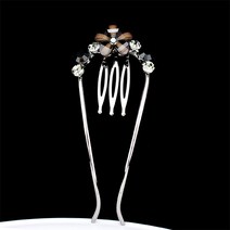 모아콤 보테스틱 sts024 라인 - 포인트 (블랙) 귀여운 포인트 연출 헤어핀 쉬운 올림머리 특허상품 당고 만두 똥머리 데일리