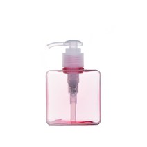 [허브스프레이] 친환경 PETG 사각 디스펜서 100ml 150ml 250ml 280ml 샴푸 물비누 용기, 250ml핑크