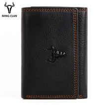 안티 스키밍 anti RFID 해킹방지 가성비 카본 가죽 카드 여권 통장 지갑 men trifold Designer wallet small front pocket 정품 가죽