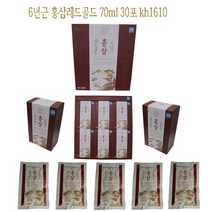 일화 6년근 홍삼레드 골드 70ml 30포 덧신한개선물 kh1610