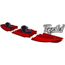 국내배송/POINT65 데킬라GTX(고급형) 레드 TEQUILAR GTX RED 1인승 카약/ 2인승 카약 분리형 카약 레저카약 바다카약 피싱카약 바다낚시카약, 2)TANDEM_RED