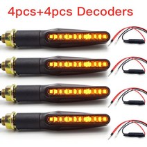 2pc 12 LED 턴 시그널 오토바이 라이트 야마하 tdm 850 혼다 x4 스즈키 v 스트롬 650 KTM 50cc 모토 액세서, 01 HUA-4PCS-000