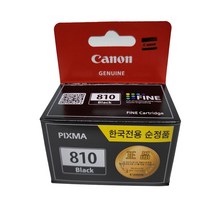 캐논 Pixma MP486 정품잉크 검정 9ml PG810 IP2770 IP2772 MP237 MP245 MP258 MP268 MP276 MP287 MP486, 본상품선택, 본상품선택