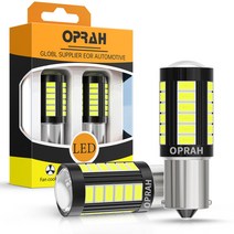 Oprah2x 12V 24V Canbus 1156 BAU15S BA15S P21W BAY15D 1157 LED 33pcs 5630 SMD 7440 W21W T20 자동 트럭 후방, 1156 BAU15S PY21W+12V80V+Amber