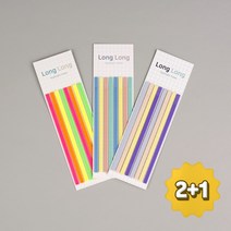[슈퍼쌤] 롱롱 하이라이트 인덱스 형광펜 독서 플래그 점착 메모지 책갈피 2+1, 바이올렛, 바이올렛, 파스텔