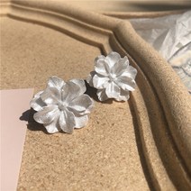 치자 꽃 송이 귀걸이 식 복고 귀걸이 귀걸이 여자