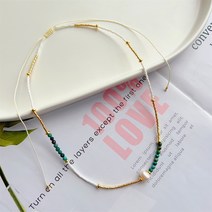 여성을위한 KKBEAD 청록색 초커 선물 2023 새로운 성모 마리아 펜던트 목걸이 미유키 페르시 목걸이 칼라 Femme