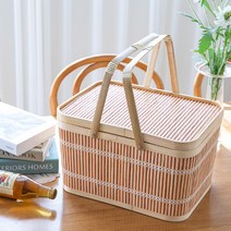 [리빙랩스] 라탄 피크닉 밤부 바스켓 S, 단품