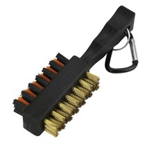 골프 클럽 브러시 골프로드 퍼팅 터 양면 그루브 클리너 청소 브러시, Black