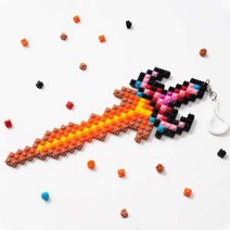 디폼블럭 미니 키링 고리 불칼 무기 8mm 패키지 세트, 단품