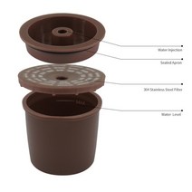 네스프레소 커피머신 부품 재사용 가능한 커피 필터 Illy Coffeemaker Nresso Coffee Capsule cafe 용 리필, 01 as picture