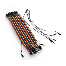 SMART3D 회로 보드 브레드보드용 점퍼선 40pcs 종합모음 점퍼와이어듀폰 연장 케이블 헤더핀 핀헤더, 1개, F to F - 30cm