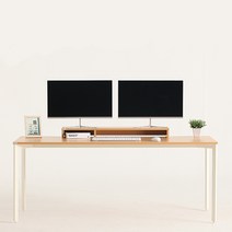 다가구 페르마타 1600 x 800 컴퓨터책상 스탠다드 타입, 비치(상판):아이보리(프레임)