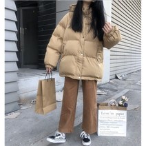 [유니즈] 오버핏 웰론 후드 숏 패딩 + 레모나산