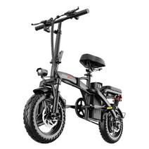 2023년 접이식 전기 자전거 배달용 전동자전거 출퇴근 pas 초경량 48V 30-60KM, 프리미엄 15A ( 50KM )