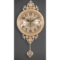 벽시계 구리 실내 고급 개업 복도 교수형 장식품 카페, D형 화이트