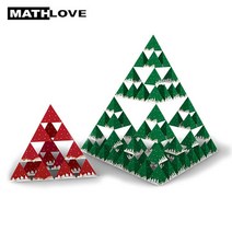 [크리스마스 에디션]시어핀스키 삼각형 전개도(80매)