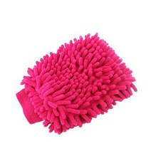 1PC 초극세 섬유 셔닐 실 마이크로 화이버 세차 장갑 미트 소프트 메쉬 및 청소 스크래치 없음, [01] 빨간