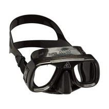 크레시 슈퍼로키오 프리다이빙 마스크, Black/Black, One Size