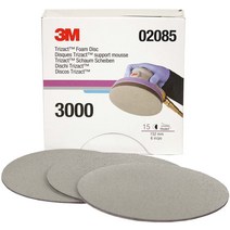 종이사포 6 인치 3M Trizact Hookit 폼 연마 디스크 샌딩 스폰지 샌드페이퍼 3000 그릿 5000, [02] 5000, [02] 5 Piece